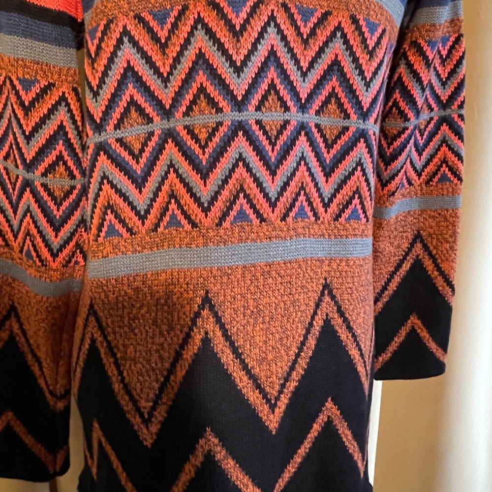 Karlie Fringed Open Southwest, Aztec Cardigan Siz… - image 6